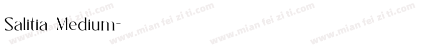 Salitia Medium字体转换